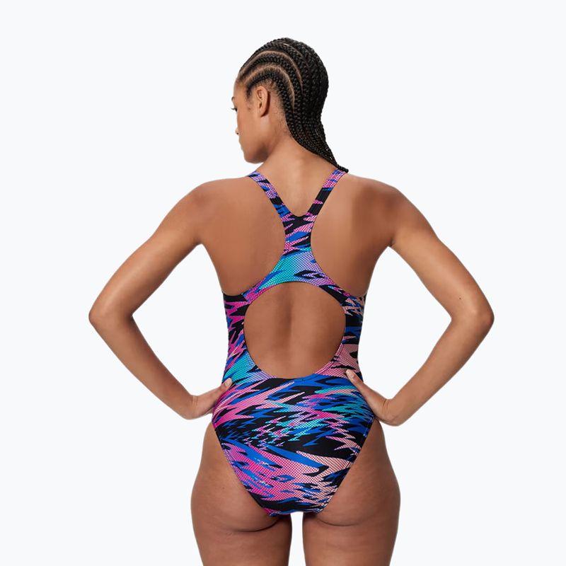 Costume intero da donna Speedo Hyperboom Print Medalist anthracite 2