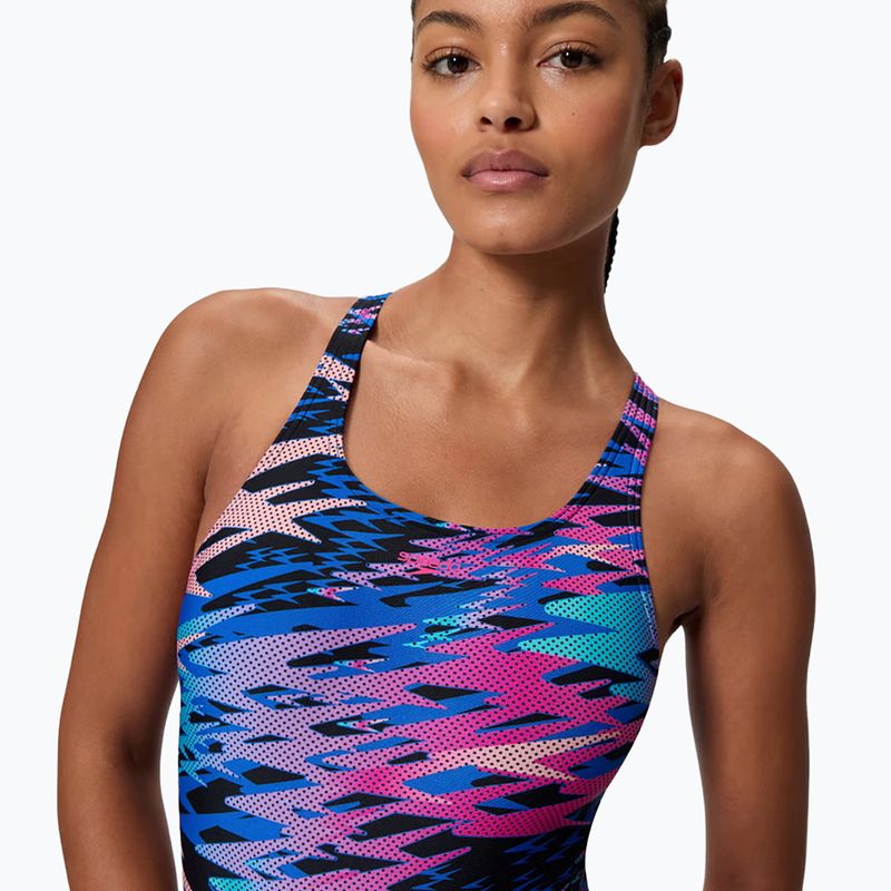 Costume intero da donna Speedo Hyperboom Print Medalist anthracite 4
