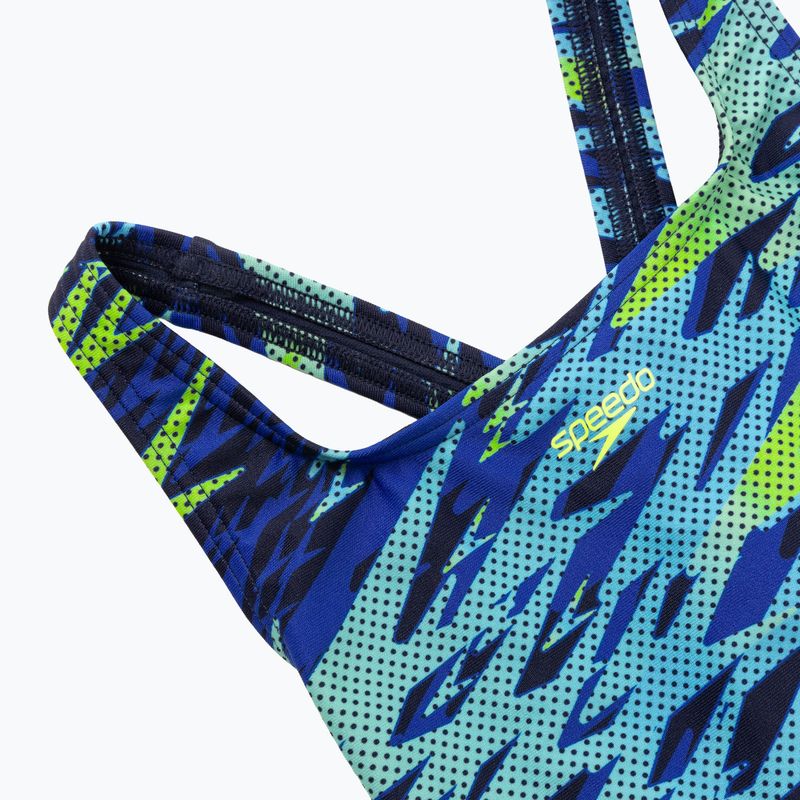 Costume da bagno intero donna Speedo Hyperboom Print Medalist peacoat 8