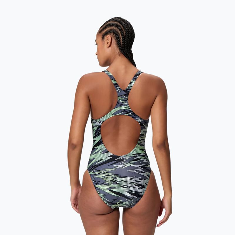 Costume da nuoto intero donna Speedo Hyperboom Print Medalist pale clover 2
