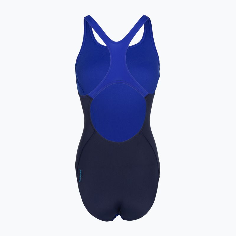 Costume da bagno intero donna Speedo Solid Splice Medalist sapphire/peacoat 2