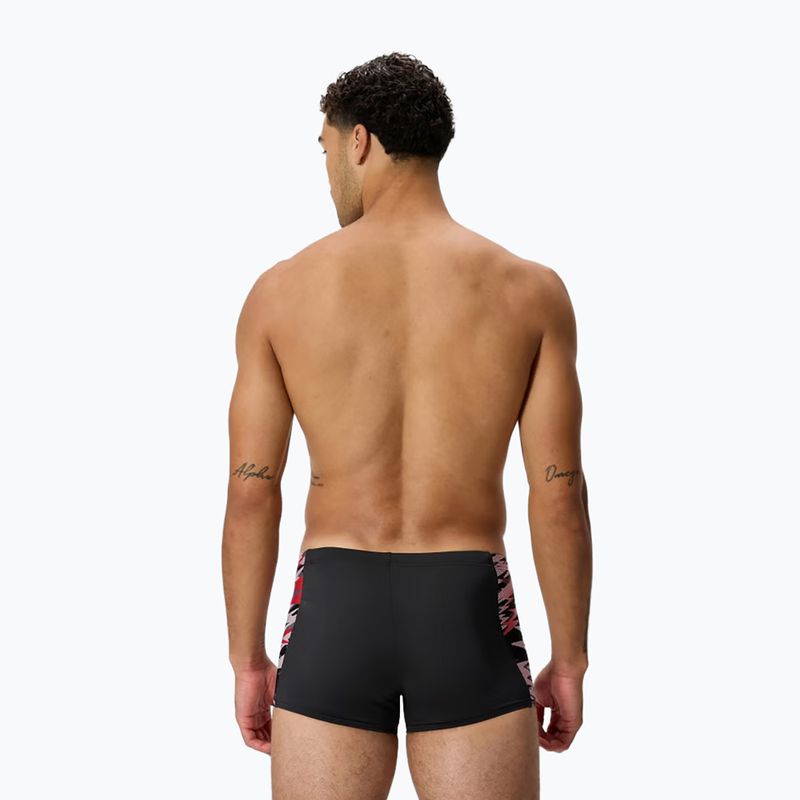 Boxer da bagno Speedo Hyperboom Splice Aquashort anthracite/high risk red 2
