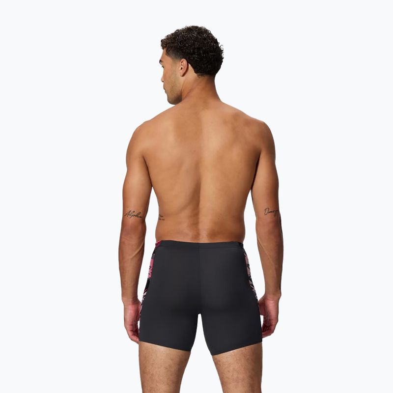 Jammer da nuoto uomo Speedo Hyper Boom Splice Mid anthracite/high risk red 2