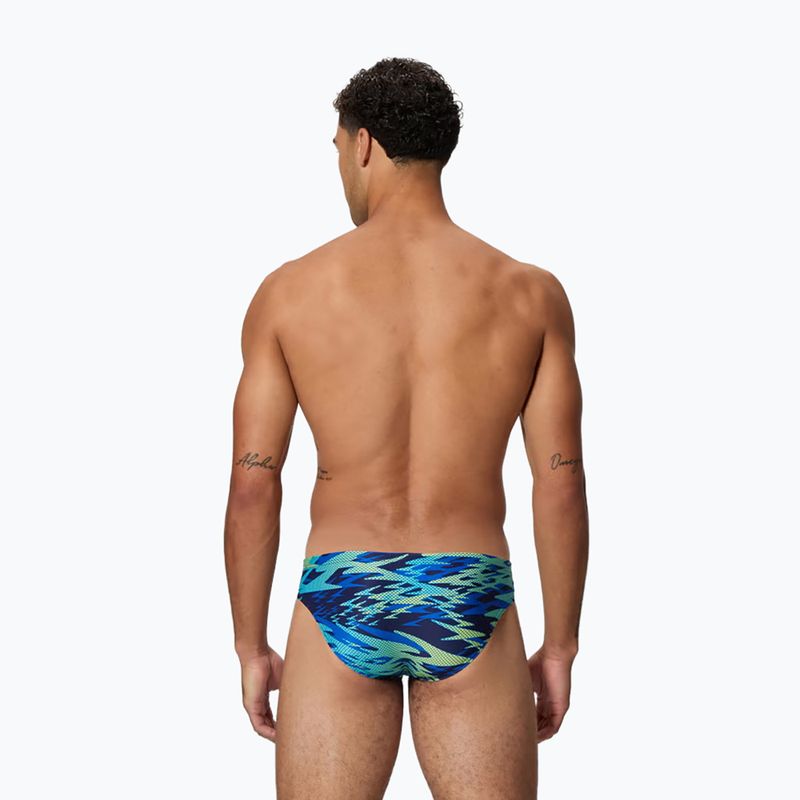 Slip da nuoto uomo Speedo Hyperboom Print Brief 2.5" peacoat/deep sapphire 2