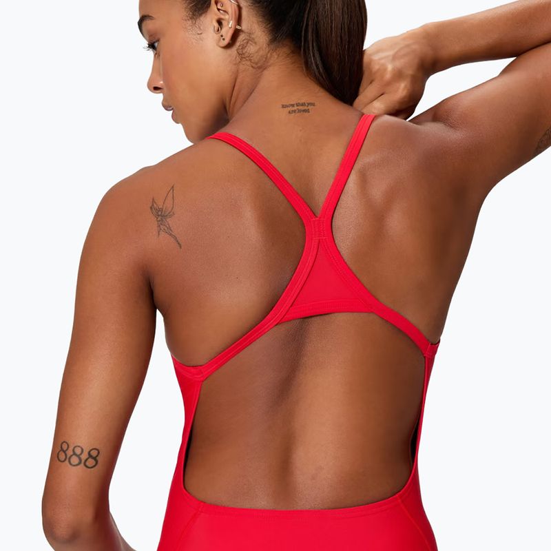 Costume intero da donna Speedo Solid EnduraSoft Turnback team red 4
