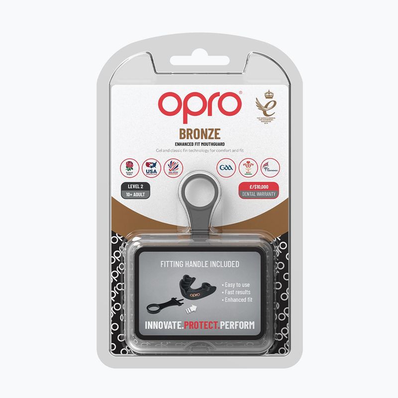Protezione della mascella nera Opro Bronze GEN5 2