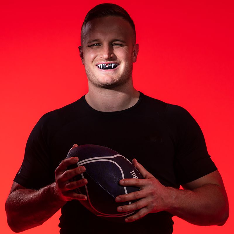 Paradenti Opro Platinum black/white/red 4