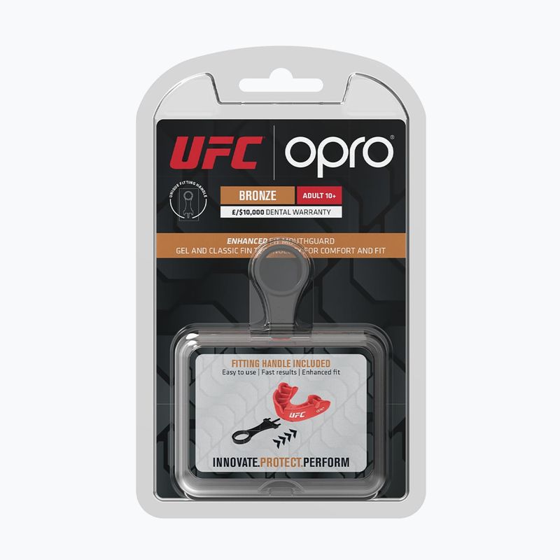 Protezione della mascella rossa Opro UFC Bronze GEN2 2