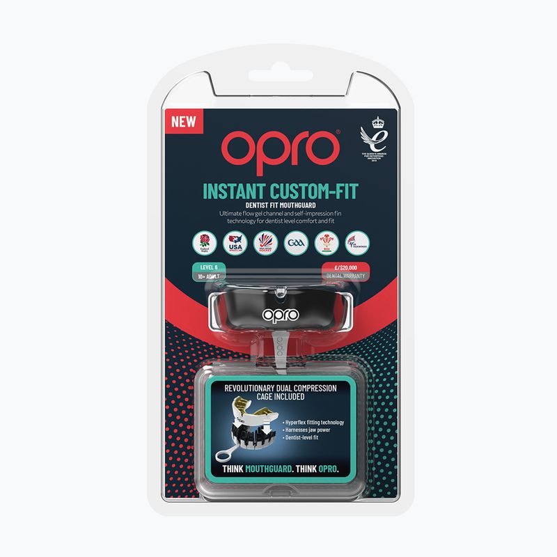 Opro Instant Custom Fit protezione mascella nera 2