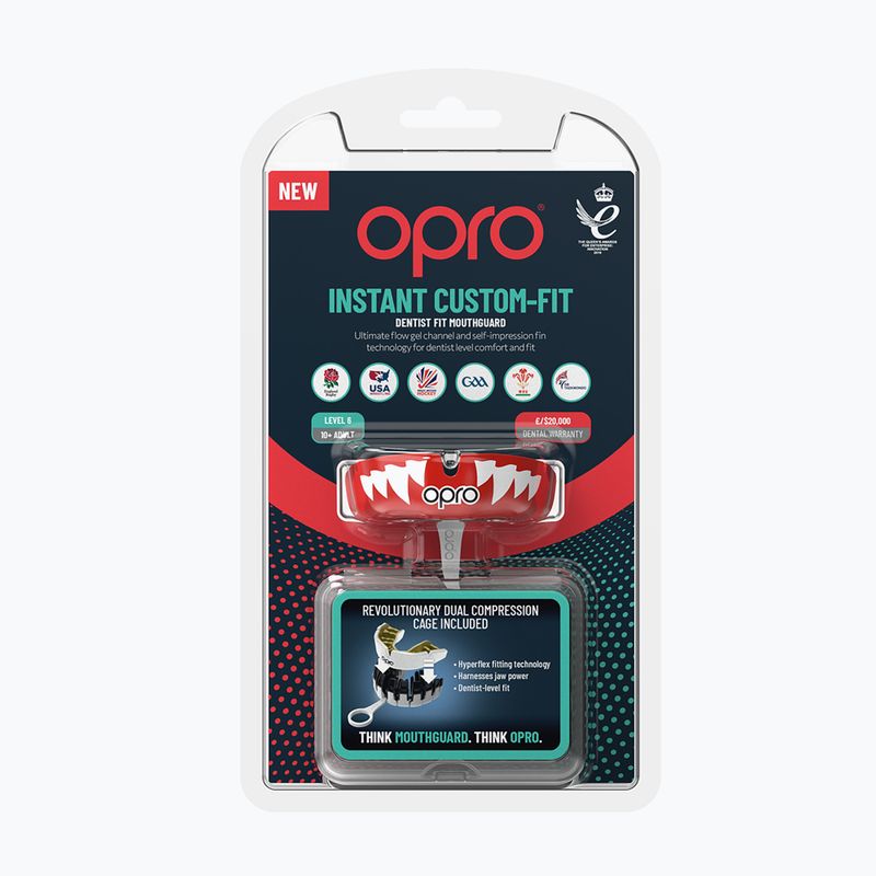 Paradenti Opro Instant Custom Fit Jaws red 2