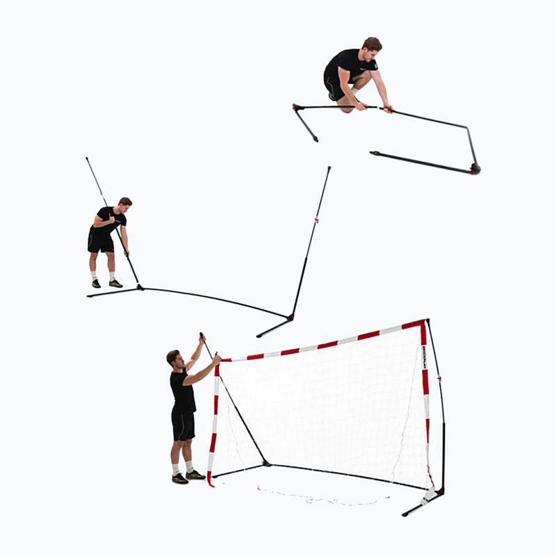 QuickPlay Porta da pallamano 300 x 200 cm bianco/rosso 3
