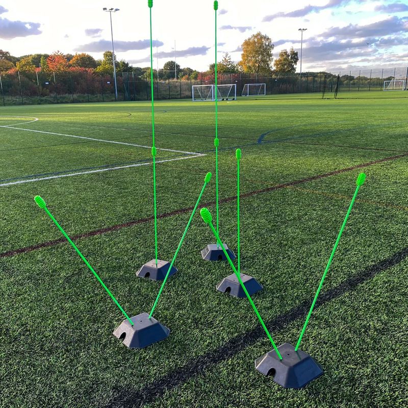 QuickPlay Agility Poles 10 pali da allenamento verdi 3
