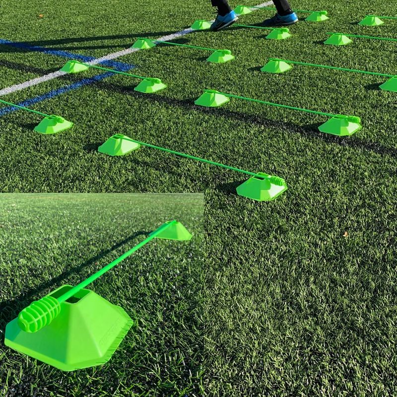 QuickPlay Mini Coni 20 coni da allenamento verdi 3