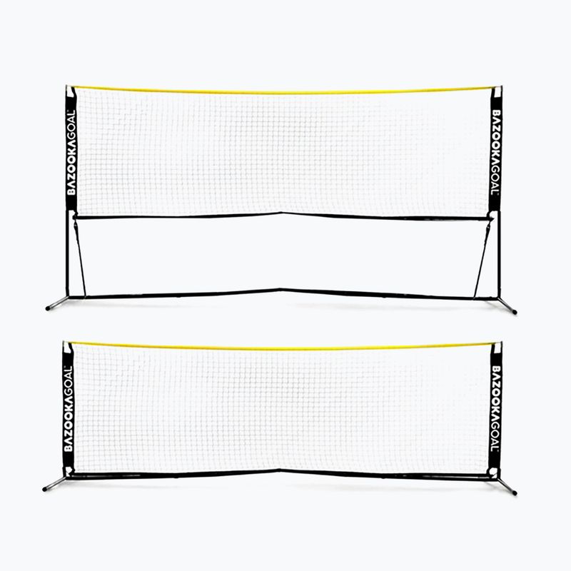 Bazookagoal Rete da calcio tennis 300 x 100/150 cm nero 3267