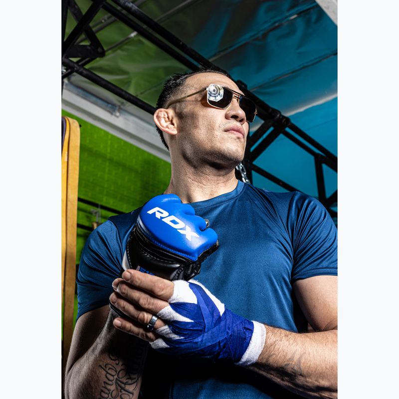 RDX Glove Nuovo modello GGRF-12U guanti da grappling blu 9