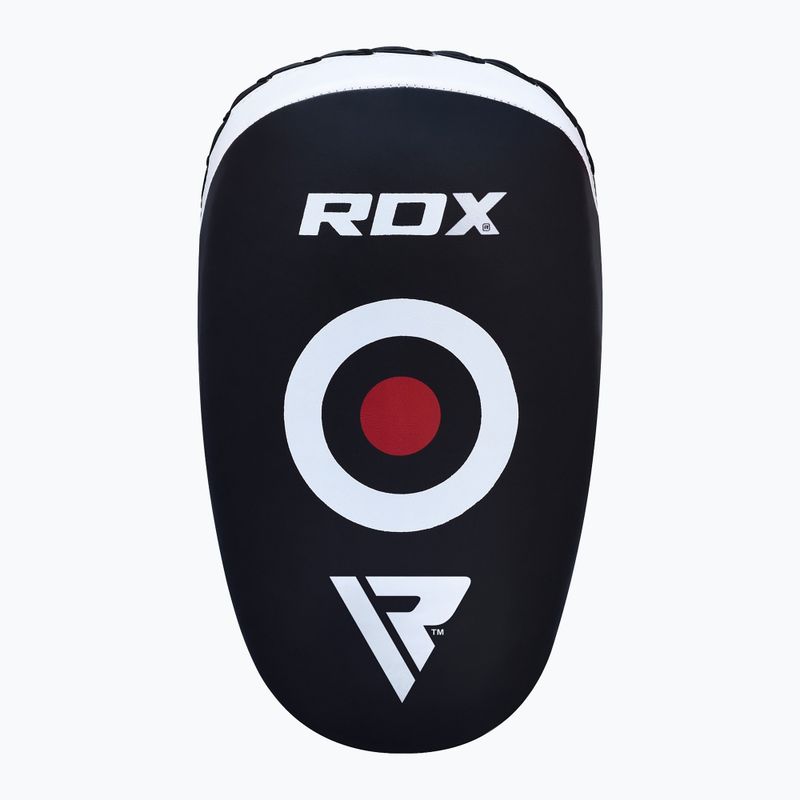 RDX T3 Muay Thai Training Shield Kick Pads bianco/nero 2