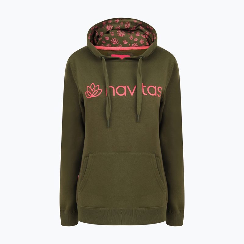 Felpa Navitas Lily Hoody verde da donna