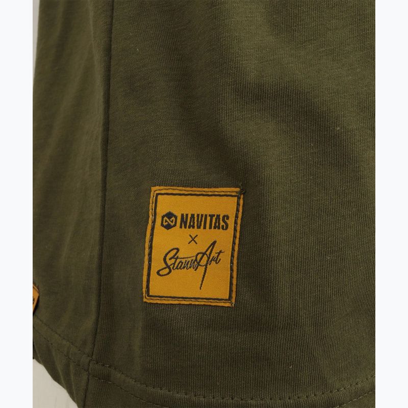 Camicia Navitas da uomo Stannart Shadow Tee verde 3
