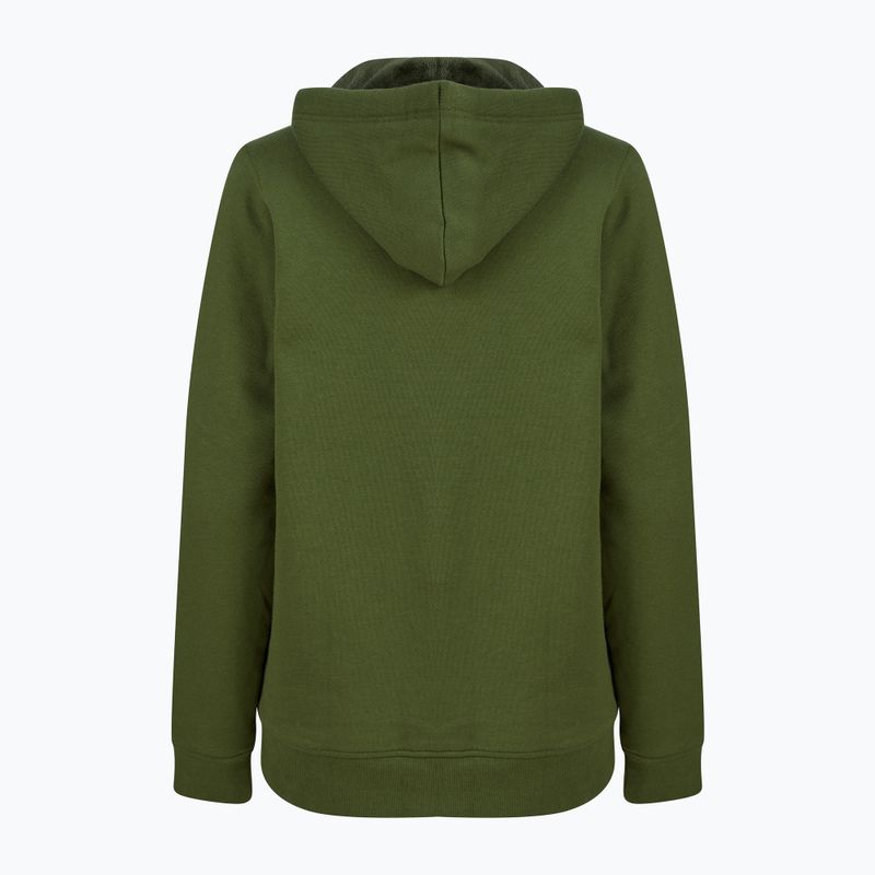 Felpa con cappuccio Navitas Lily Sherpa Zip Donna verde 2