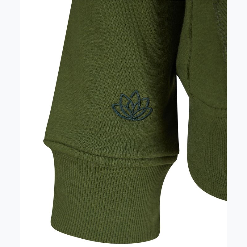 Felpa con cappuccio Navitas Lily Sherpa Zip Donna verde 3