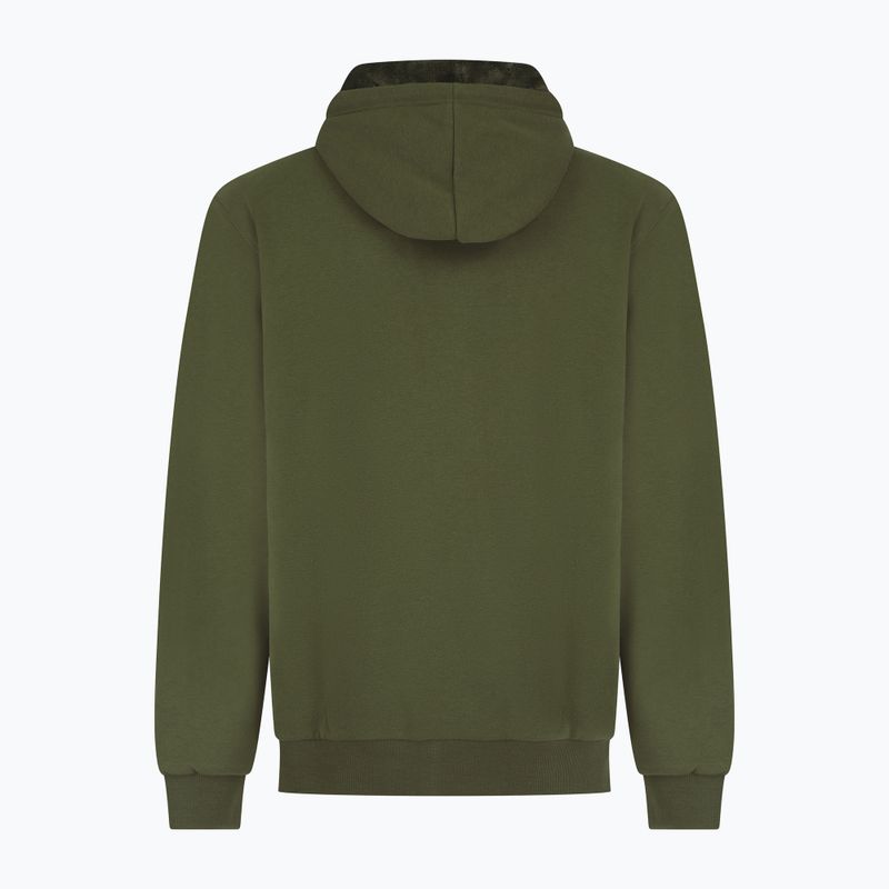 Felpa con cappuccio da uomo Navitas Sherpa Zip verde 2