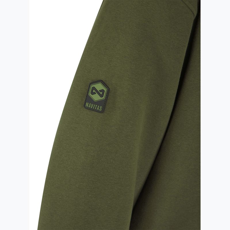 Felpa con cappuccio da uomo Navitas Sherpa Zip verde 3