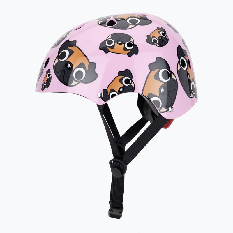 Casco da bici per bambini Hornit Pug rosa/marrone 3