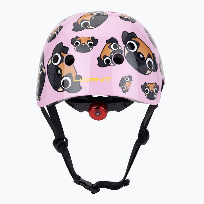 Casco da bici per bambini Hornit Pug rosa/marrone 4