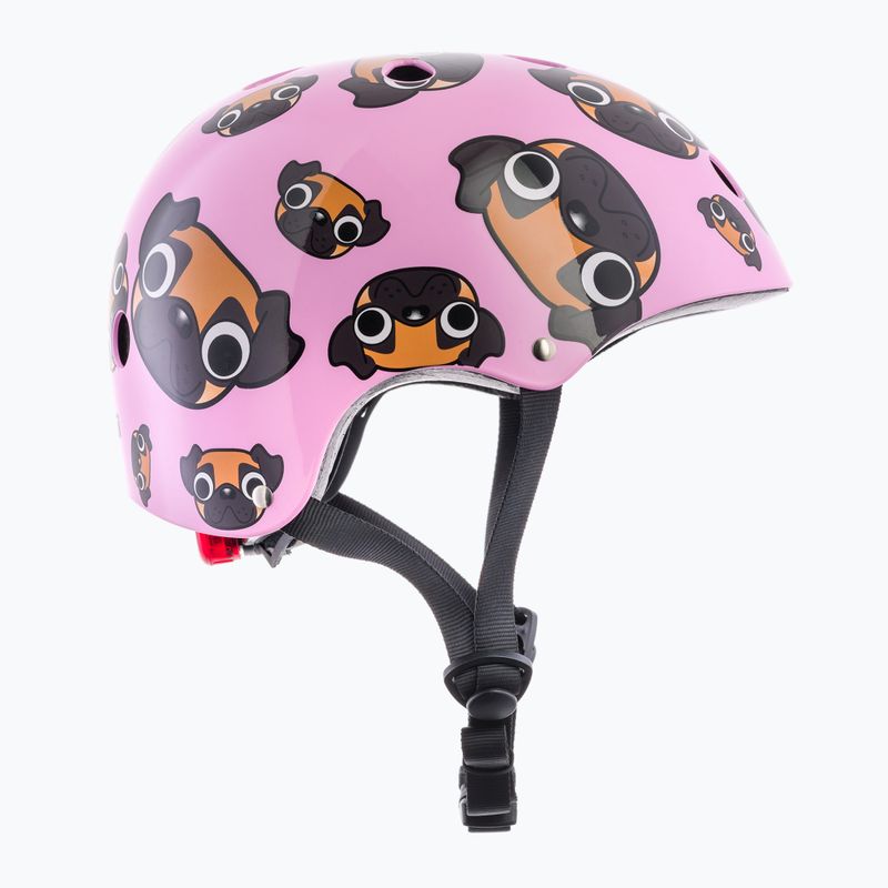 Casco da bici per bambini Hornit Pug rosa/marrone 4