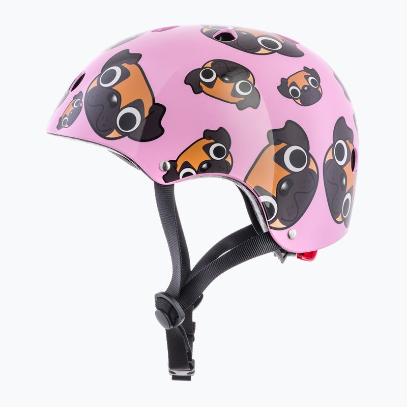 Casco da bici per bambini Hornit Pug rosa/marrone 5