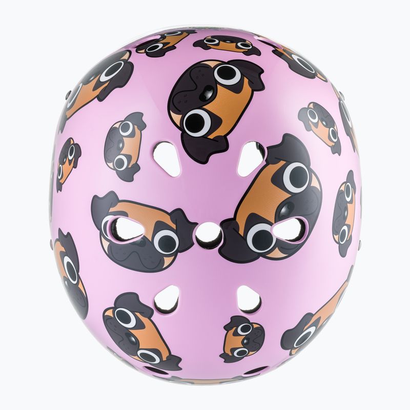Casco da bici per bambini Hornit Pug rosa/marrone 6