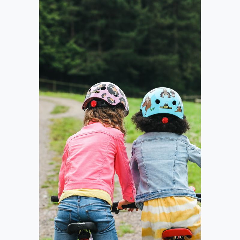 Casco da bici per bambini Hornit Pug rosa/marrone 12