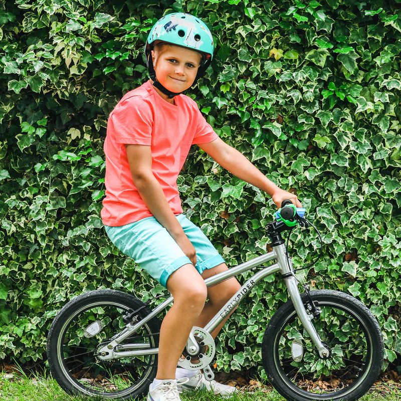 Casco bici Hornit Llama turchese/bianco per bambini 12