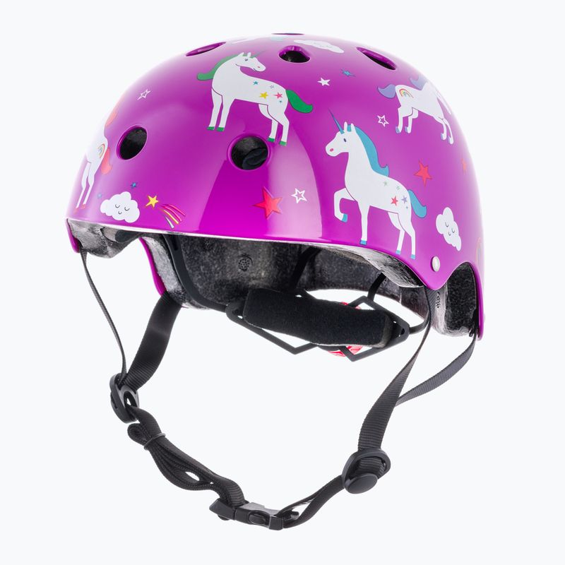 Casco da bici per bambini Hornit Unicorn viola/bianco