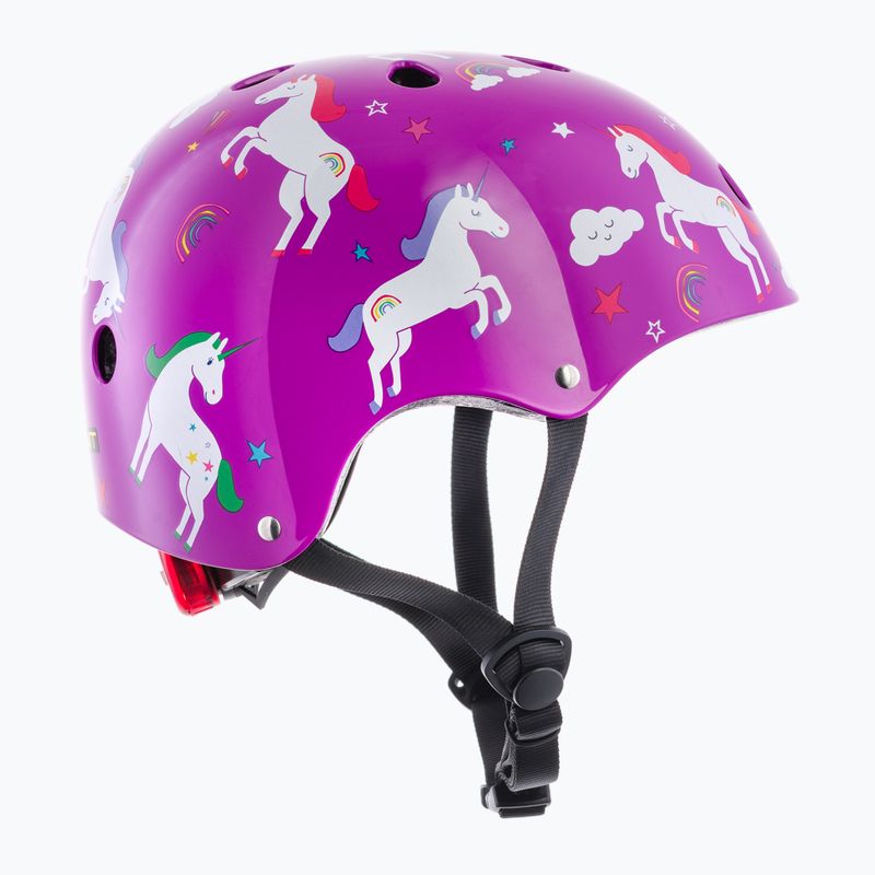 Casco da bici per bambini Hornit Unicorn viola/bianco 4