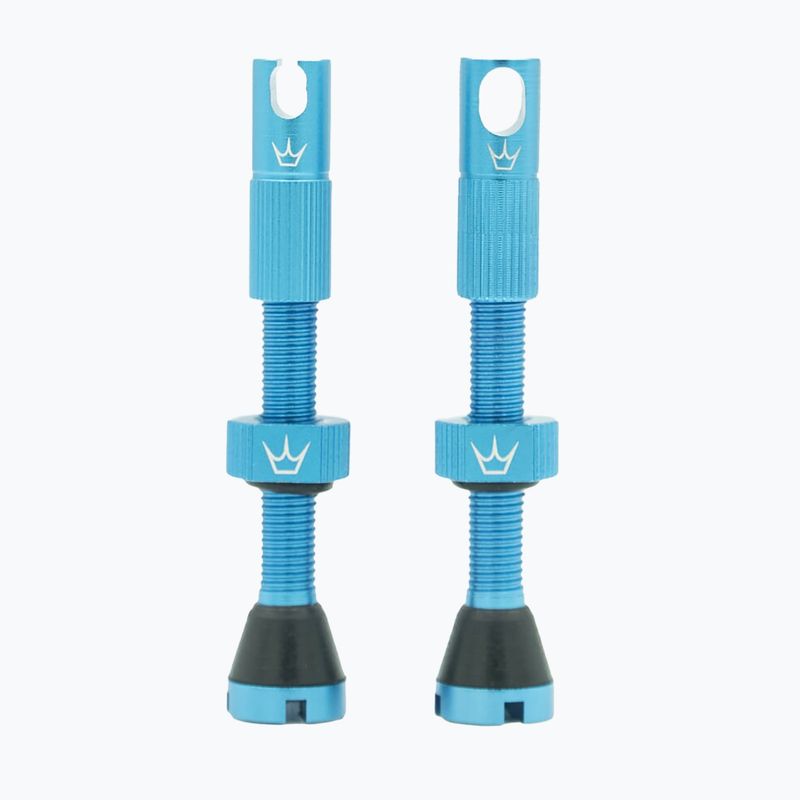 Peaty's X Chris King MK2 Presta Tubeless Valves Set 42 mm turchese