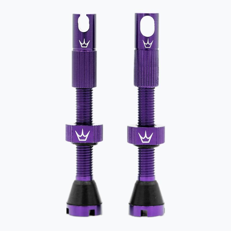 Peaty's X Chris King MK2 Valvole Presta Tubeless Set 42 mm viola