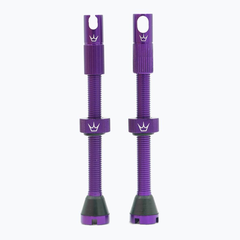 Peaty's X Chris King MK2 Presta Tubeless Valves Set 60 mm viola