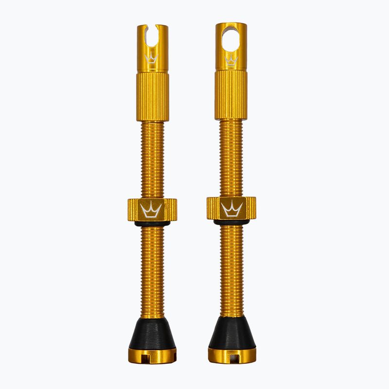 Peaty's X Chris King MK2 Set di valvole Presta Tubeless 60 mm oro