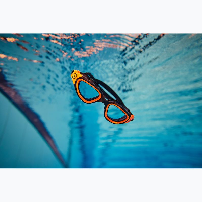 Occhiali da nuoto ZONE3 Vapour fotocromatici/nero/arancione hi-vis 2
