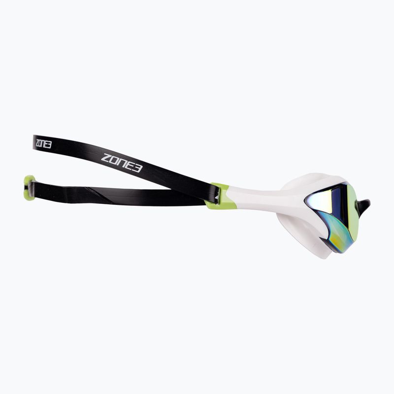 Occhialini da nuoto ZONE3 Volare Streamline Racing white/lime 3