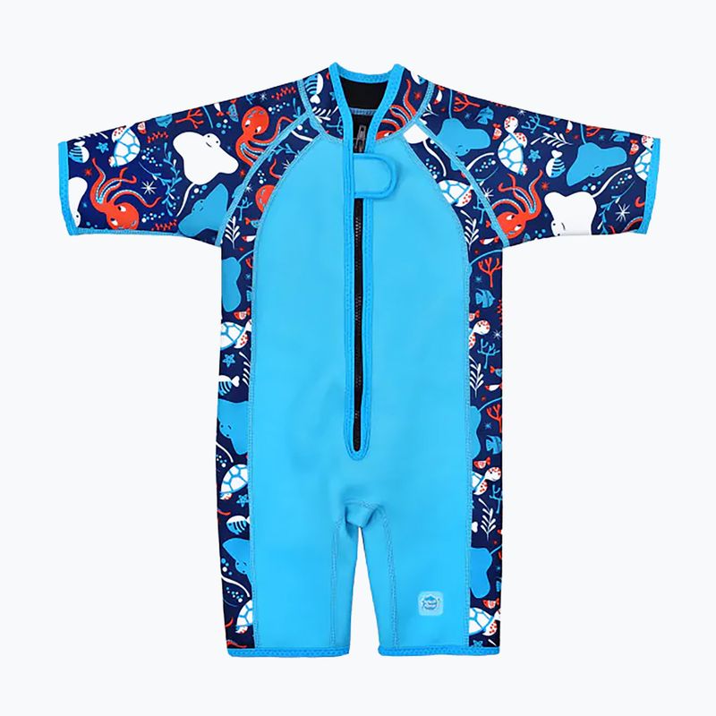 Schiuma da nuoto per bambini Splash About Shortie Sea World blu navy/blu