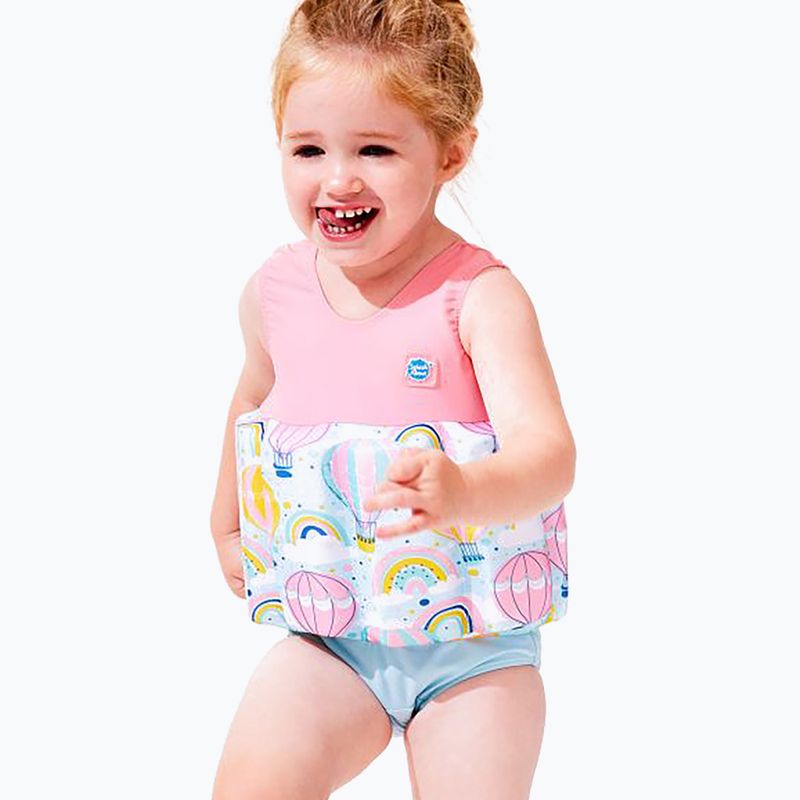 Costume da bagno per bambini Splash About Balloons rosa 3