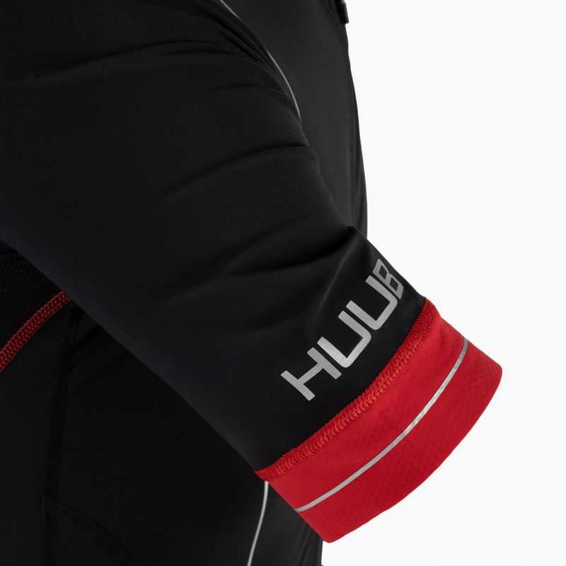 Tuta Tri lunga da uomo HUUB Race nero/rosso 5