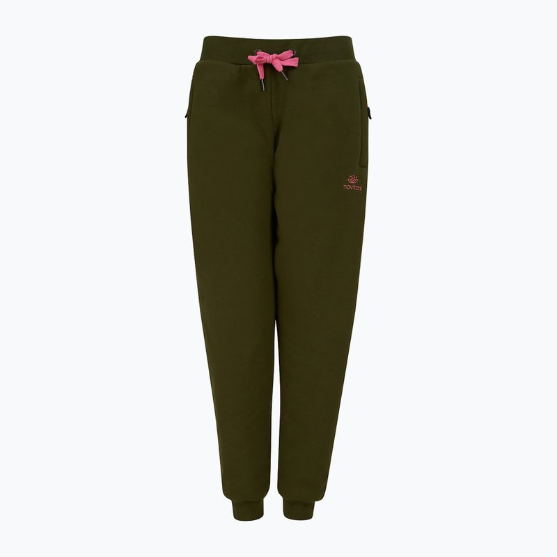 Pantaloni da donna Navitas Lily Sherpa Jogger verde