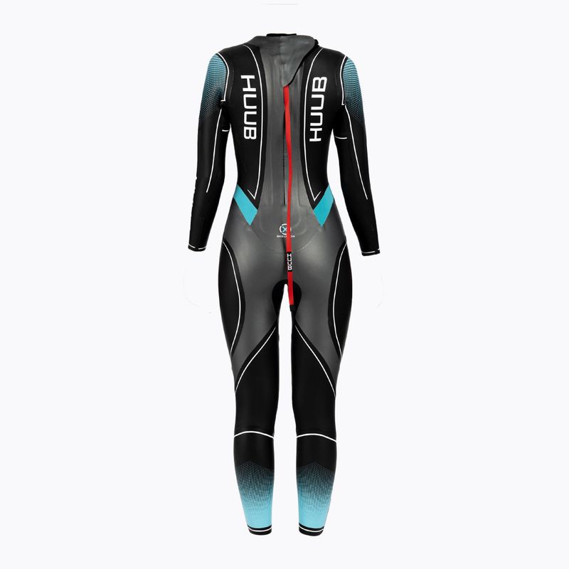 Schiuma da triathlon da donna HUUB Aegis X 3:3 nero/teal 2