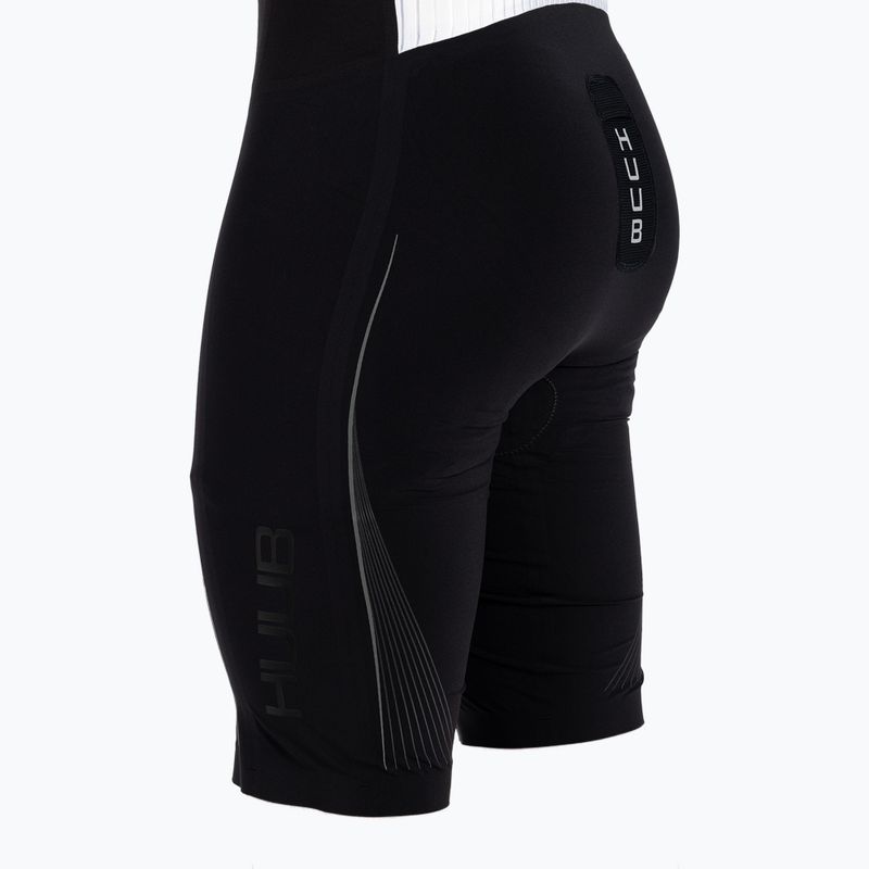 HUUB Tuta da triathlon da uomo Anemoi Aero + Bonded nero/bianco 6