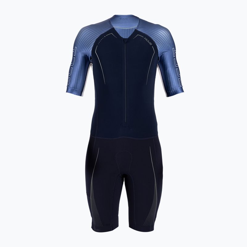 HUUB Tuta da triathlon da uomo Anemoi Aero + Flatlock nero/acqua