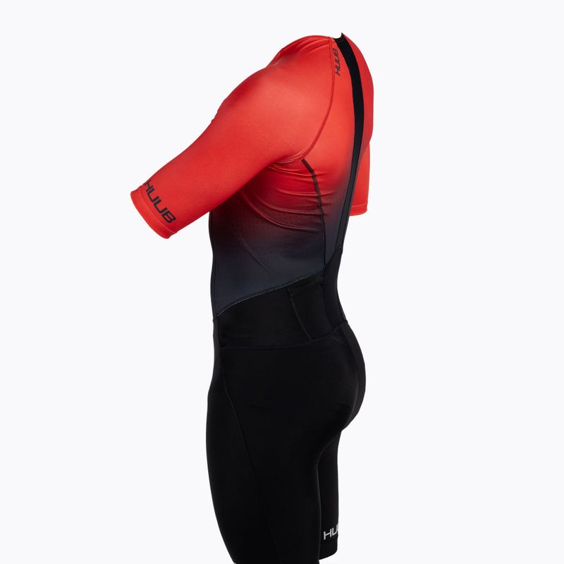 Tuta da triathlon lunga da uomo HUUB Commit rosso/nero 3