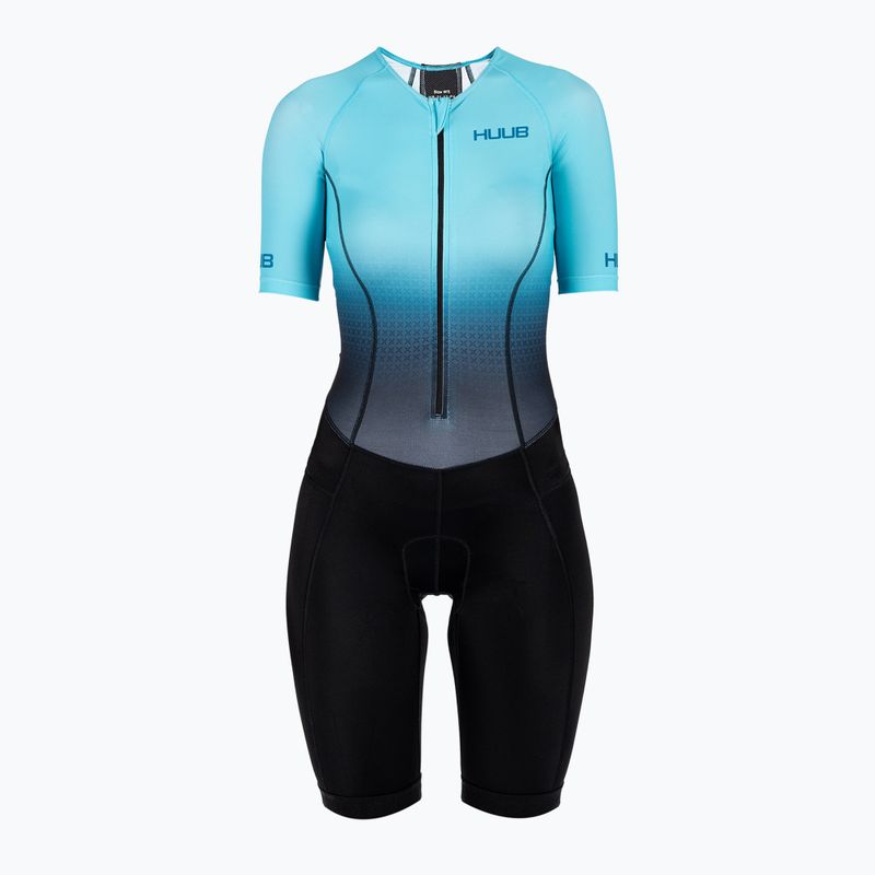 Tuta da triathlon da donna HUUB Commit Tuta lunga teal/nero